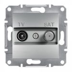   SCHNEIDER EPH3400161 ASFORA TV/SAT aljzat, végzáró, 1 dB, alumínium
