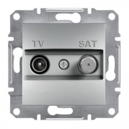  SCHNEIDER EPH3400161 ASFORA TV / SAT socket, end cap, 1 dB, aluminum