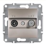   SCHNEIDER EPH3400169 ASFORA TV/SAT aljzat, végzáró, 1 dB, bronz