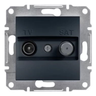 SCHNEIDER EPH3400171 ASFORA TV/SAT aljzat, végzáró, 1 dB, antracit