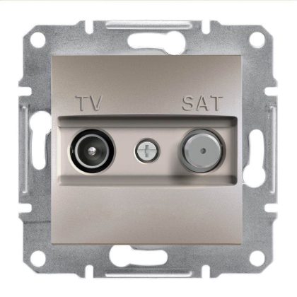   SCHNEIDER EPH3400469 ASFORA TV / SAT socket, terminal block, INDIV., 1 dB, bronze