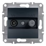   SCHNEIDER EPH3400471 ASFORA TV/SAT aljzat, végzáró, INDIV., 1 dB, antracit