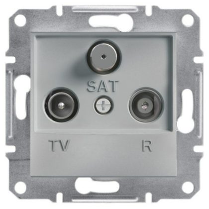   SCHNEIDER EPH3500161 ASFORA TV / R / SAT socket, end cap, 1 dB, aluminum