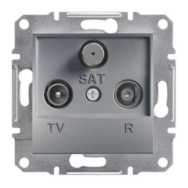 SCHNEIDER EPH3500162 ASFORA TV/R/SAT aljzat, végzáró, 1 dB, acél