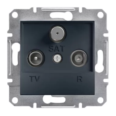 SCHNEIDER EPH3500171 ASFORA TV / R / SAT socket, terminal block, 1 dB, anthracite