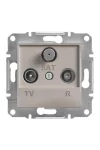 SCHNEIDER EPH3500369 ASFORA TV/R/SAT aljzat, átmenő, 8 dB, bronz