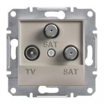   SCHNEIDER EPH3600169 ASFORA TV/SAT/SAT aljzat, végzáró, 1 dB, bronz