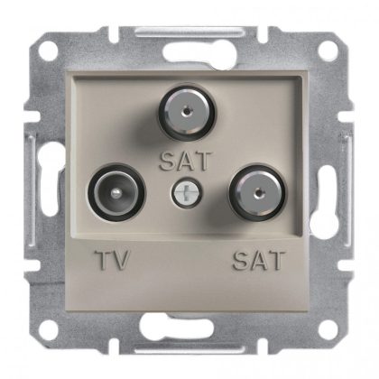   SCHNEIDER EPH3600169 ASFORA TV / SAT / SAT socket, end cap, 1 dB, bronze