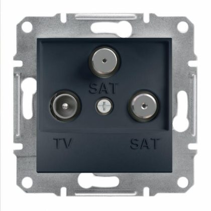   SCHNEIDER EPH3600171 ASFORA TV/SAT/SAT aljzat, végzáró, 1 dB, antracit