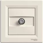 SCHNEIDER EPH3700123 ASFORA SAT socket, end cap, 1 dB, beige