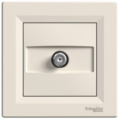 SCHNEIDER EPH3700123 ASFORA SAT aljzat, végzáró, 1 dB, bézs