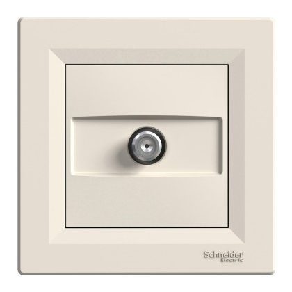   SCHNEIDER EPH3700123 ASFORA SAT aljzat, végzáró, 1 dB, bézs