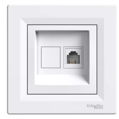 SCHNEIDER EPH4100121 ASFORA 1xRJ11 telefon aljzat, fehér