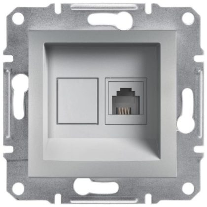   SCHNEIDER EPH4100161 ASFORA 1xRJ11 telephone socket, aluminum