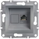 SCHNEIDER EPH4300162 ASFORA 1xRJ45 Cat5e UTP aljzat, acél