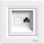 SCHNEIDER EPH5000121 ASFORA 1xRJ45 Cat5e STP aljzat, fehér