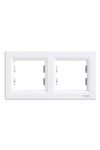 SCHNEIDER EPH5800221 ASFORA Double frame, horizontal, white