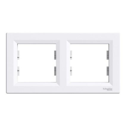SCHNEIDER EPH5800221 ASFORA Double frame, horizontal, white