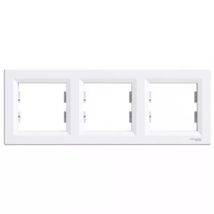   SCHNEIDER EPH5800321 ASFORA Hármas keret, vízszintes, fehér