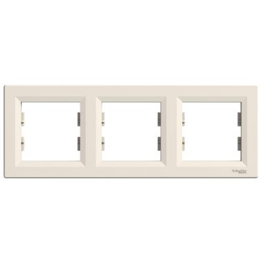 SCHNEIDER EPH5800323 ASFORA Triple frame, horizontal, beige