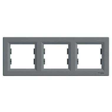 SCHNEIDER EPH5800362 ASFORA Triple frame, horizontal, steel