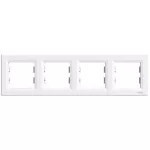 SCHNEIDER EPH5800421 ASFORA Four frames, horizontal, white