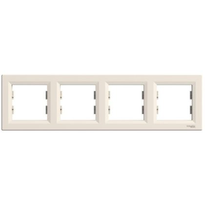 SCHNEIDER EPH5800423 ASFORA Four frames, horizontal, beige