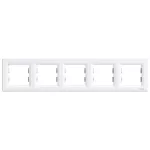   SCHNEIDER EPH5800521 ASFORA Ötös keret, vízszintes, fehér