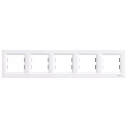   SCHNEIDER EPH5800521 ASFORA Ötös keret, vízszintes, fehér