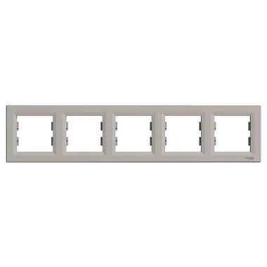 SCHNEIDER EPH5800569 ASFORA Ötös keret, vízszintes, bronz