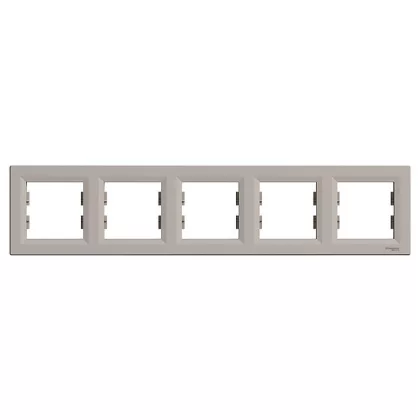 SCHNEIDER EPH5800569 ASFORA Ötös keret, vízszintes, bronz