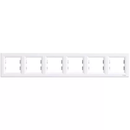 SCHNEIDER EPH5800621 ASFORA Hatos keret, vízszintes, fehér SCHNEIDER EPH5800621 ASFORA Hatos keret, vízszintes, fehér
