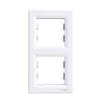SCHNEIDER EPH5810221 ASFORA Double frame, vertical, white