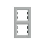 SCHNEIDER EPH5810261 ASFORA Double frame, vertical, aluminum