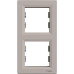 SCHNEIDER EPH5810269 ASFORA Double frame, vertical, bronze