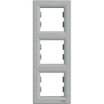 SCHNEIDER EPH5810361 ASFORA Triple frame, vertical, aluminum