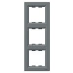 SCHNEIDER EPH5810362 ASFORA Triple frame, vertical, steel