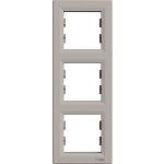 SCHNEIDER EPH5810369 ASFORA Triple frame, vertical, bronze