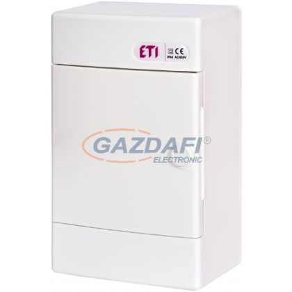   ETI 001100141 ECT4PO DIDO-E 1x4 modulos elosztó szekrény, falra szerelhető, teli ajtó