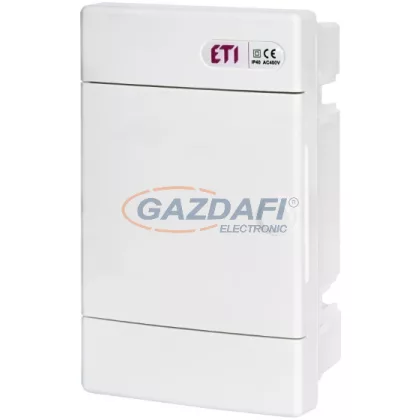   ETI 001100143 ECM4PO DIDO-E 1x4 modulos elosztó szekrény, süllyesztett, teli ajtó