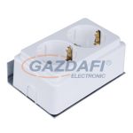 ETI 001100201 ECMEDIA-2xSCH duola Schuko aljzat tartóval