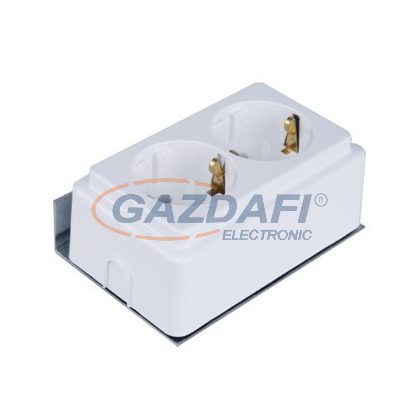 ETI 001100201 ECMEDIA-2xSCH duola Schuko aljzat tartóval