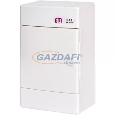 ETI 001100272 ECT 4x18MEDIAPO média szekrény, falra szerelhető, fehér ajtó