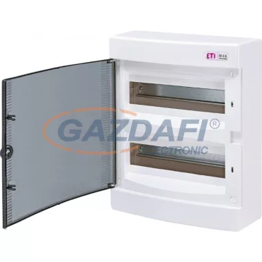 ETI 001101003 ECT24PT DIDO-E 2x12 modulos elosztó szekrény, falra szerelhető, átlátszó ajtó