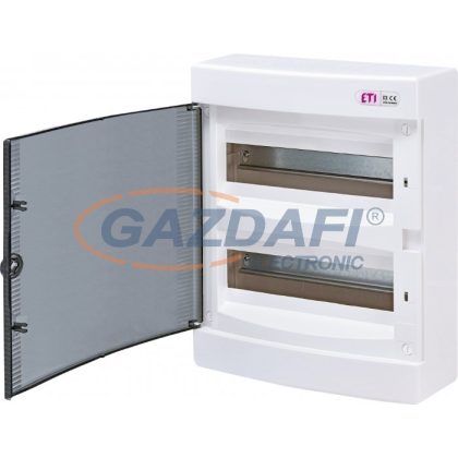   ETI 001101003 ECT24PT DIDO-E 2x12 modulos elosztó szekrény, falra szerelhető, átlátszó ajtó