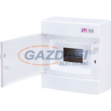 ETI 001101005 ECT8PO (4+4) DIDO-E 1x8 modulos elosztó szekrény, falra szerelhető, teli ajtó
