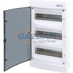   ETI 001101013 ECM36PT DIDO-E 3x12 modulos elosztó szekrény, süllyesztett, átlátszó ajtó