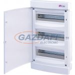   ETI 001101017 ECM36PO DIDO-E 3x12 elosztó szekrény, süllyesztett, fehér ajtó
