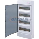   ETI 001101020 ECT48PT DIDO-E 4x12 modulos elosztó szekrény, falra szerelhető, átlátszó ajtó