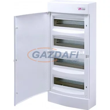ETI 001101021 ECT48PO DIDO-E 4x12 modulos elosztó szekrény, falra szerelhet, fehér ajtó